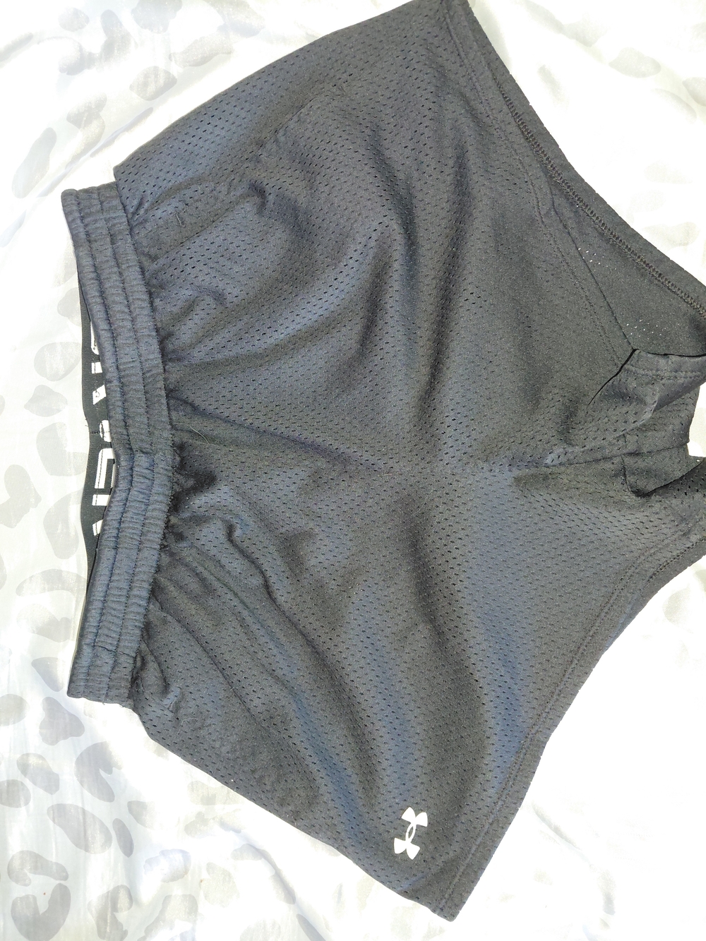 Under Armour Black Mesh Women's Athletic Shorts